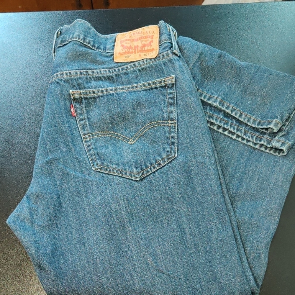 Levi's Blue Straight Jeans Classic Denim